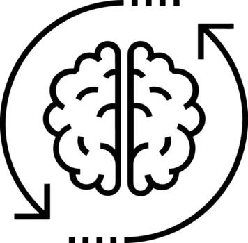 cerebro idea símbolo icono vector imagen. ilustración de el creativo inteligencia pensar diseño imagen. eps 10