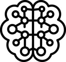 Brain idea symbol icon vector image. Illustration of the creative intelligence think design image. EPS 10