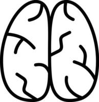 Brain idea symbol icon vector image. Illustration of the creative intelligence think design image. EPS 10