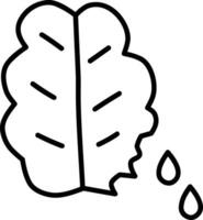 Brain idea symbol icon vector image. Illustration of the creative intelligence think design image. EPS 10