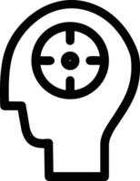 Brain idea symbol icon vector image. Illustration of the creative intelligence think design image. EPS 10