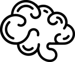 Brain idea symbol icon vector image. Illustration of the creative intelligence think design image. EPS 10