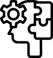 Brain idea symbol icon vector image. Illustration of the creative intelligence think design image. EPS 10