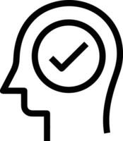 Brain idea symbol icon vector image. Illustration of the creative intelligence think design image. EPS 10