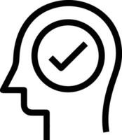 Brain idea symbol icon vector image. Illustration of the creative intelligence think design image. EPS 10