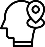 Brain idea symbol icon vector image. Illustration of the creative intelligence think design image. EPS 10