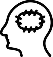 Brain idea symbol icon vector image. Illustration of the creative intelligence think design image. EPS 10