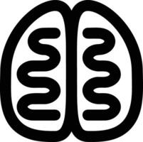 Brain idea symbol icon vector image. Illustration of the creative intelligence think design image. EPS 10