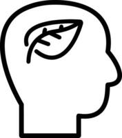 Brain idea symbol icon vector image. Illustration of the creative intelligence think design image. EPS 10