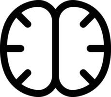 Brain idea symbol icon vector image. Illustration of the creative intelligence think design image. EPS 10