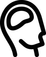 Brain idea symbol icon vector image. Illustration of the creative intelligence think design image. EPS 10