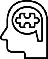 Brain idea symbol icon vector image. Illustration of the creative intelligence think design image. EPS 10