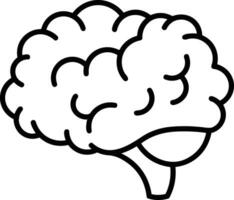 Brain idea symbol icon vector image. Illustration of the creative intelligence think design image. EPS 10