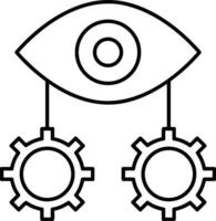 Brain idea symbol icon vector image. Illustration of the creative intelligence think design image. EPS 10