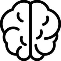 Brain idea symbol icon vector image. Illustration of the creative intelligence think design image. EPS 10