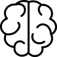 Brain idea symbol icon vector image. Illustration of the creative intelligence think design image. EPS 10