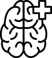 Brain idea symbol icon vector image. Illustration of the creative intelligence think design image. EPS 10