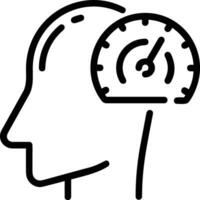 Brain idea symbol icon vector image. Illustration of the creative intelligence think design image. EPS 10