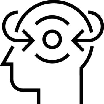 Brain idea symbol icon vector image. Illustration of the creative intelligence think design image. EPS 10