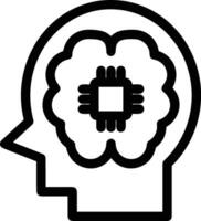 Brain idea symbol icon vector image. Illustration of the creative intelligence think design image. EPS 10