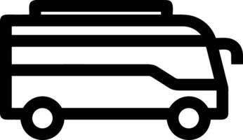 Bus transportation symbol icon vector image. Illustration of the silhouette bus transport public travel design image. EPS 10