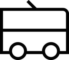 Bus transportation symbol icon vector image. Illustration of the silhouette bus transport public travel design image. EPS 10