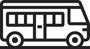 Bus transportation symbol icon vector image. Illustration of the silhouette bus transport public travel design image. EPS 10