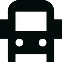 Bus transportation symbol icon vector image. Illustration of the silhouette bus transport public travel design image. EPS 10