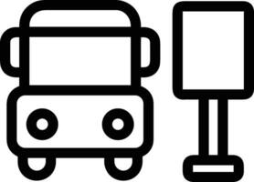 Bus transportation symbol icon vector image. Illustration of the silhouette bus transport public travel design image. EPS 10