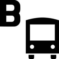 Bus transportation symbol icon vector image. Illustration of the silhouette bus transport public travel design image. EPS 10