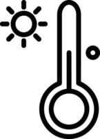 Thermometer medicine icon symbol image vector. Illustration of the temperature cold and hot measure tool design image.EPS 10 vector