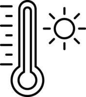 Thermometer medicine icon symbol image vector. Illustration of the temperature cold and hot measure tool design image.EPS 10 vector