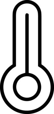 Thermometer medicine icon symbol image vector. Illustration of the temperature cold and hot measure tool design image.EPS 10