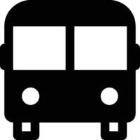 Bus transportation symbol icon vector image. Illustration of the silhouette bus transport public travel design image. EPS 10