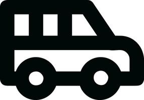 Bus transportation symbol icon vector image. Illustration of the silhouette bus transport public travel design image. EPS 10