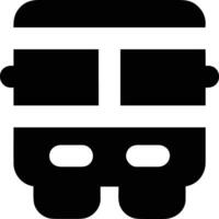 Bus transportation symbol icon vector image. Illustration of the silhouette bus transport public travel design image. EPS 10