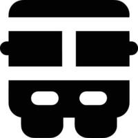 Bus transportation symbol icon vector image. Illustration of the silhouette bus transport public travel design image. EPS 10