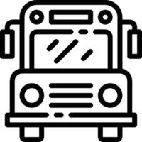 Bus transportation symbol icon vector image. Illustration of the silhouette bus transport public travel design image. EPS 10