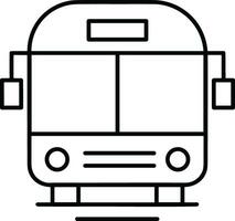 Bus transportation symbol icon vector image. Illustration of the silhouette bus transport public travel design image. EPS 10