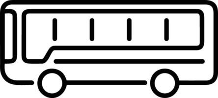 Bus transportation symbol icon vector image. Illustration of the silhouette bus transport public travel design image. EPS 10