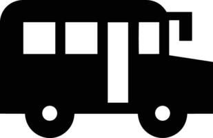 Bus transportation symbol icon vector image. Illustration of the silhouette bus transport public travel design image. EPS 10