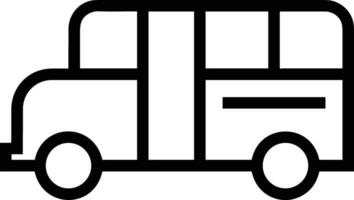 Bus transportation symbol icon vector image. Illustration of the silhouette bus transport public travel design image. EPS 10