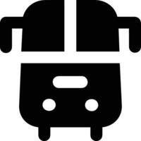 Bus transportation symbol icon vector image. Illustration of the silhouette bus transport public travel design image. EPS 10