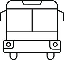 Bus transportation symbol icon vector image. Illustration of the silhouette bus transport public travel design image. EPS 10