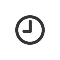 Clock icon page symbol for your web site design vector illustration.