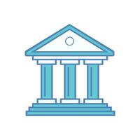 Bank Museum University icon vector illustration