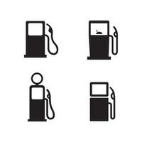 Gas station icons vector illustration.