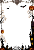 Halloween frontière Cadre ai génératif png