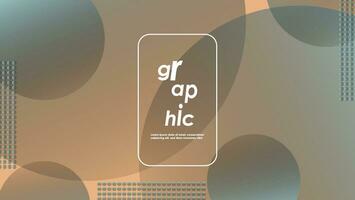 Simple gradient background. Creative geometric wallpaper. Trendy gradient shape composition vector