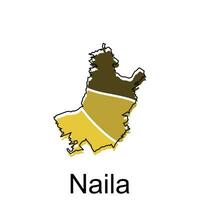 Map of Naila Vector Illustration design template, suitable for your company